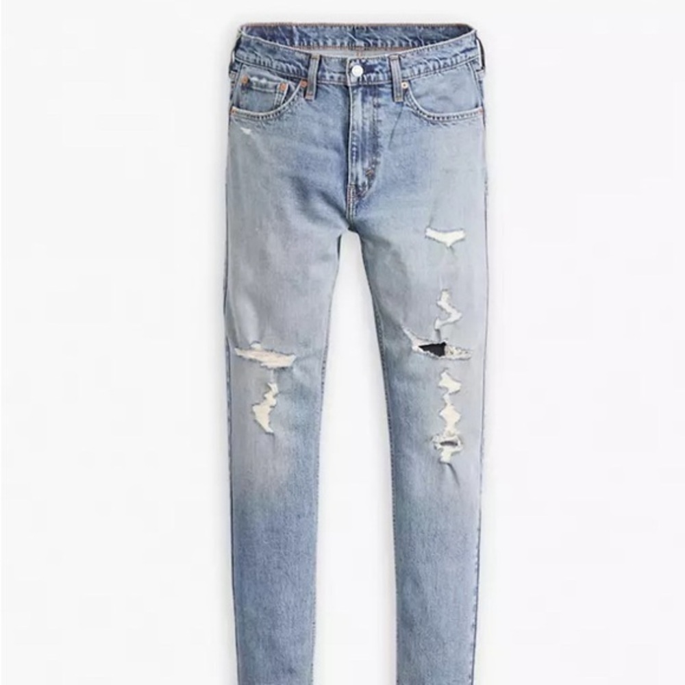 Levi's Levis 510 Regular Taper Distressed Ripped Shredded Jeans Vintage …